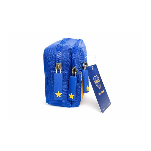 Boca Juniors Official Triple Zipper Pencil Case Blue & Yellow