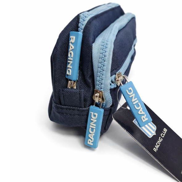 Racing Club Official Triple Zipper Pencil Case Blue & Light Blue