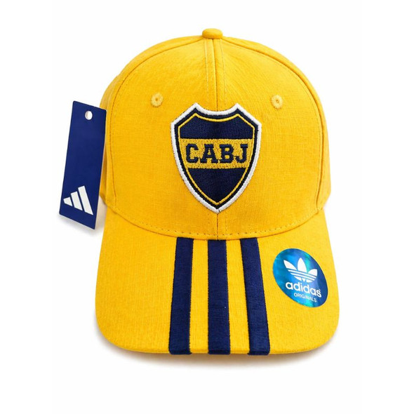 Adidas Boca Juniors Adjustable Cap Embroidered Logo Strapback Hat