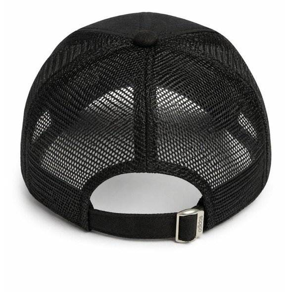 River Plate Trucker Cap Black Adjustable Strapback with Front Logo