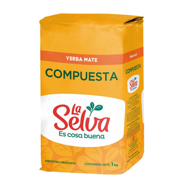 La Selva Compuesta Herbal Yerba Mate from Uruguay, 1 kg / 2.2 lb