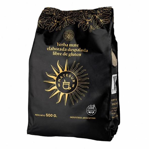 Matesur Yerba Mate Despalada Fine Ground Uruguayan Style Gluten Free, 500 g / 17.63 oz (pack of 6)
