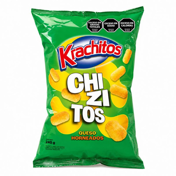 Krachitos Chizitos Baked Cheese Corn Snacks, 240 g / 8.47 oz