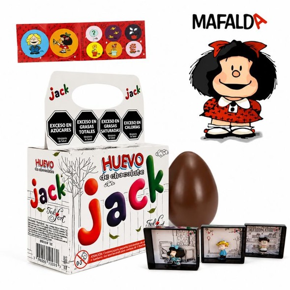 Felfort Jack Mafalda Chocolate Surprise Egg, 14 g / 0.49 oz