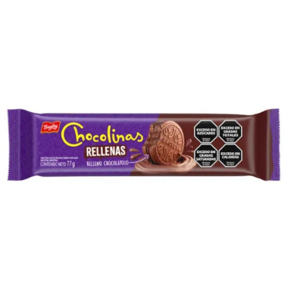 Chocolinas Chocolate Filled Sandwich Cookies, 77 g / 2.72 oz (pack of 3)