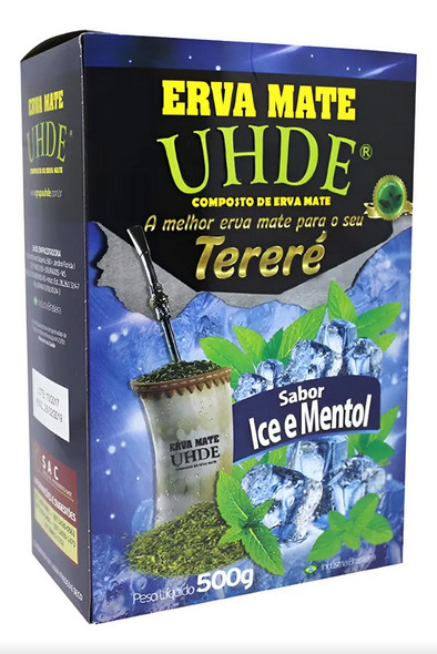 UHDE Ice Mentol Tereré Erva-Mate Refreshing & Natural, 500 g / 17.63 oz (pack of 3)