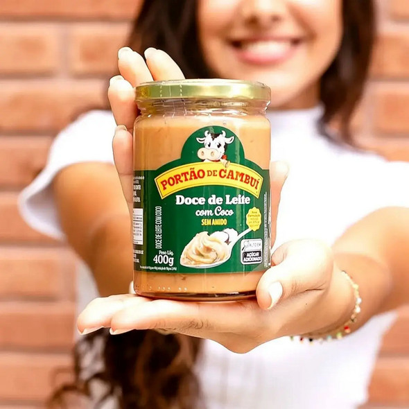 Portão do Cambuí Dulce de Leche with Coconut, 400 g / 14.11 oz (Pack of 2)