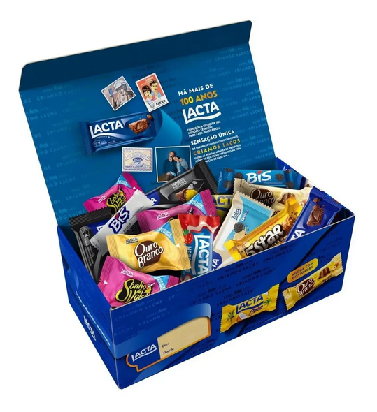 Lacta Favorite Assorted Chocolate Bonbons Gift Box, 250.69 g / 8.84 oz (pack of 2)
