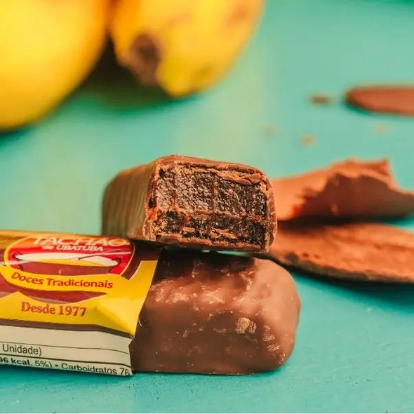 Tachão Chocolate-Covered Banana Candy Bites, 600 g / 21.16 oz (box of 24)