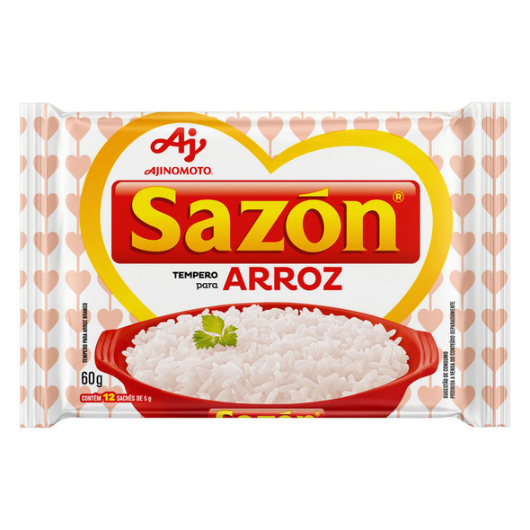 Ajinomoto Sazón White Rice Seasoning Mix Sachets, 60 g / 2.12 oz (pack of 3)