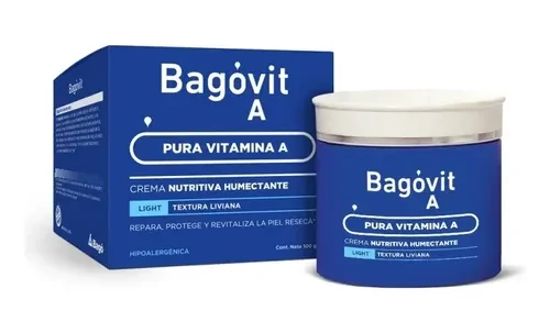 Bagóvit A Pure Vitamin A Moisturizing Cream Crema Humectante Light, 100 g / 3.53 oz