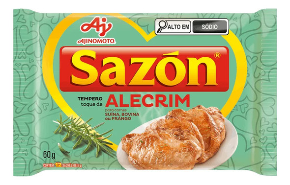 Ajinomoto Sazón Rosemary Seasoning Mix Sachets, 60 g / 2.12 oz (pack of 3)