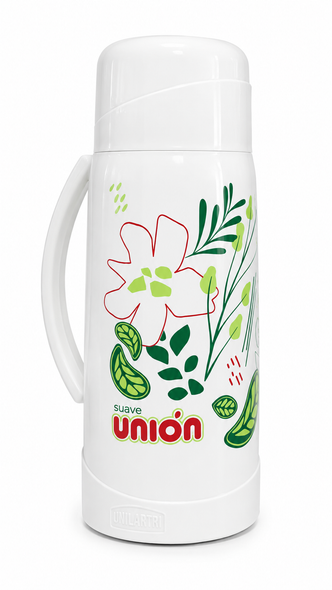 Lumilagro Unión Floral Thermos Termo para Mate, 1 L / 33.8 fl oz