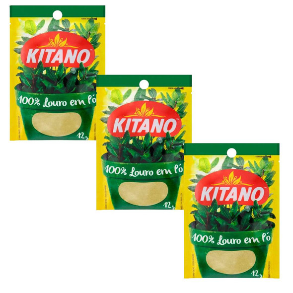 Kitano 100% Natural Ground Bay Leaf Seasoning, 12 g / 0.42 oz (pack of 3)