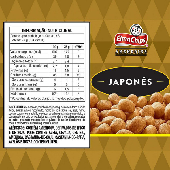 Elma Chips Japanese-Style Peanuts, 145 g / 5.11 oz (pack of 3)