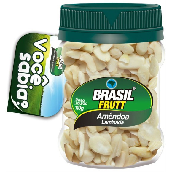 Brasil Frutt Sliced Almonds, 110 g / 3.88 oz (pack of 3)