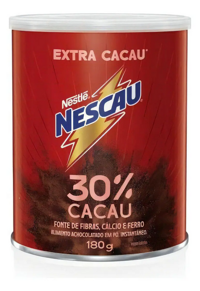 Nestlé Nescau 30% Cocoa Chocolate Drink Mix Powder, 180 g / 6.35 oz