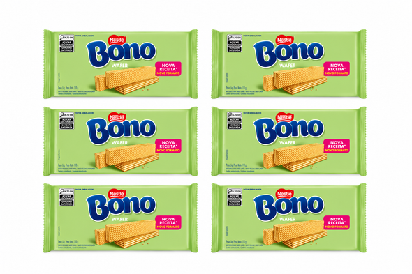 Bono Lemon Filled Wafer Cookies, 110 g / 3.88 oz (pack of 6)