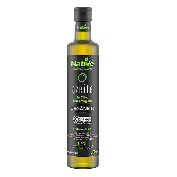 Native Organic Extra Virgin Olive Oil, 500 ml / 16.9 fl oz (pack of 3)