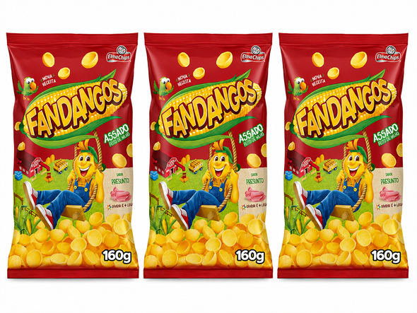 Elma Chips Fandangos Ham Flavored Corn Snack, 160 g / 5.64 oz (pack of 3)