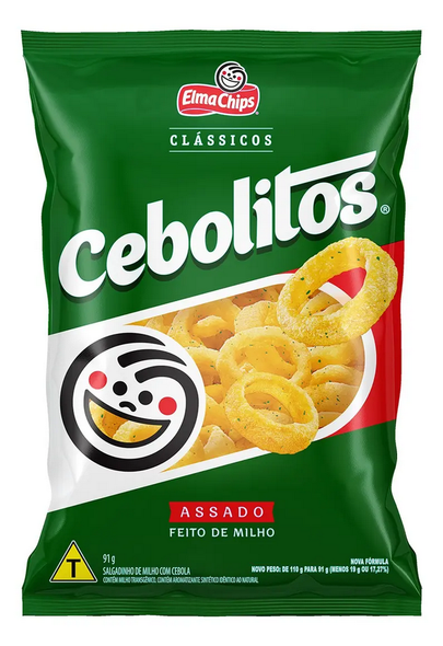 Elma Chips Cebolitos Onion Flavored Corn Snack, 91 g / 3.21 oz (pack of 3)