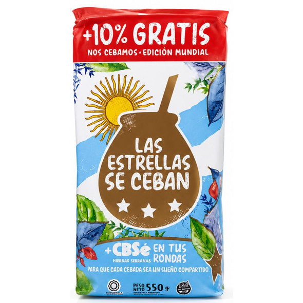 CBSé Hierbas Serranas Yerba Mate World Cup Edition Mundial 2026, 550 g / 19.40 oz