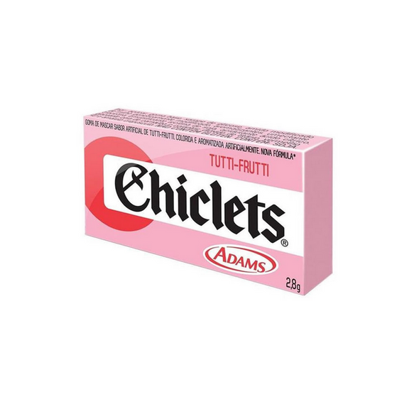 Adams Chiclets Tutti Frutti Chewing Gum Box, 280 g / 9.88 oz (pack of 2)