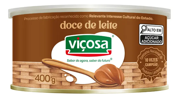 Vicosa Traditional Creamy Dulce de Leche, 400 g / 14.11 oz (pack of 2)