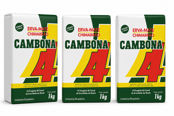 Cambona Chimarrao Yerba Mate No Added Sugar, 1 kg / 35.27 oz (pack of 3)