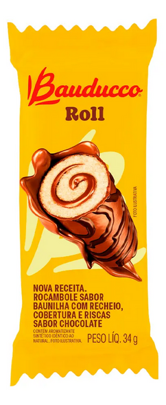 Bauducco Chocolate Roll Cake - 15 Units (pack of 2)