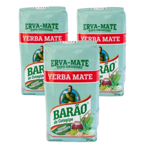 Barao Export Composta Yerba Mate, 1 kg / 35.27 oz (pack of 3)