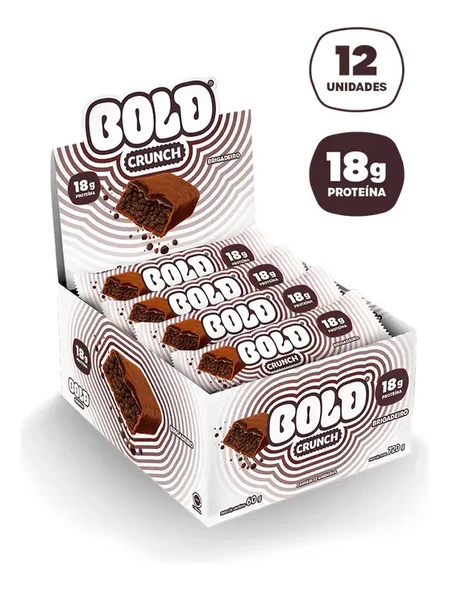 Bold Crunch Brigadeiro Protein Bar Display Box, 720 g / 25.40 oz (pack of 2)