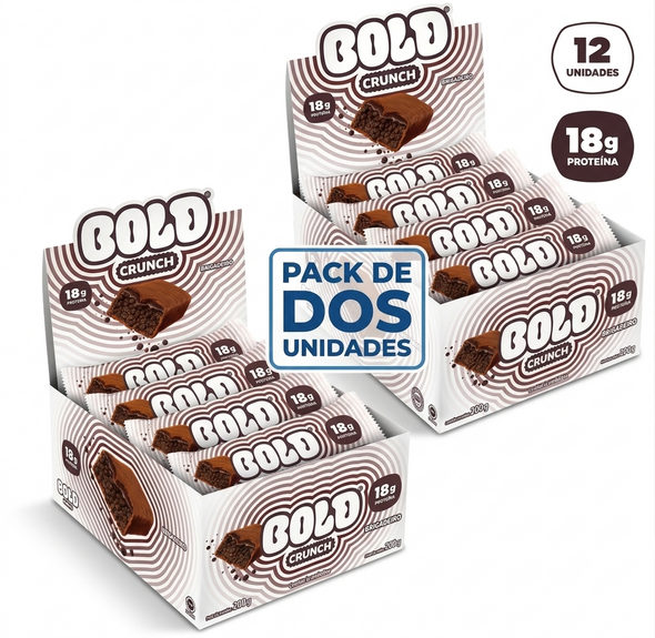 Bold Crunch Brigadeiro Protein Bar Display Box, 720 g / 25.40 oz (pack of 2)