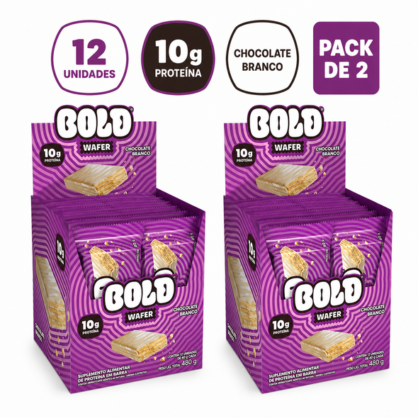 Bold White Chocolate Protein Wafer, 480 g / 16.93 oz (pack of 2)
