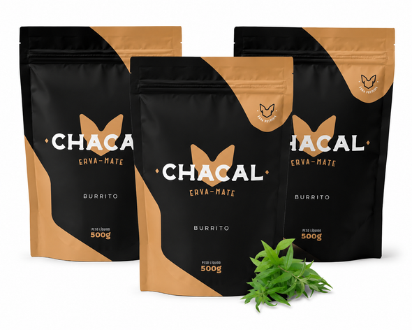 Chacal Premium Tereré Yerba Mate with Burrito, 500 g / 17.64 oz (pack of 3)