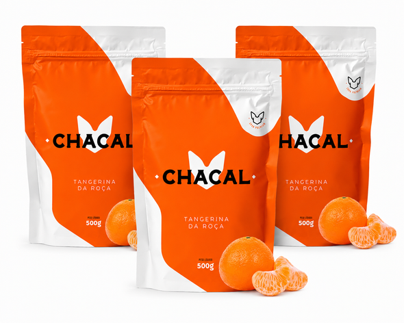 Chacal Premium Tangerina da Roça Tereré Yerba Mate, 500 g / 17.64 oz (pack of 3)