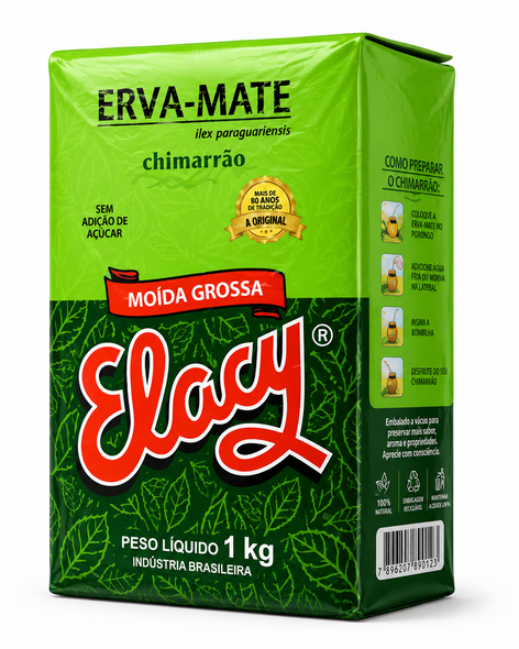Elacy Coarse Ground Vacuum-Packed Chimarrão Yerba Mate, 1 kg / 35.27 oz