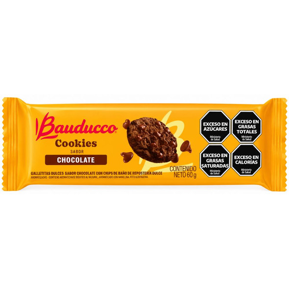 Bauducco Chocolate Chip Cookies, 60 g / 2.12 oz (Pack of 3)