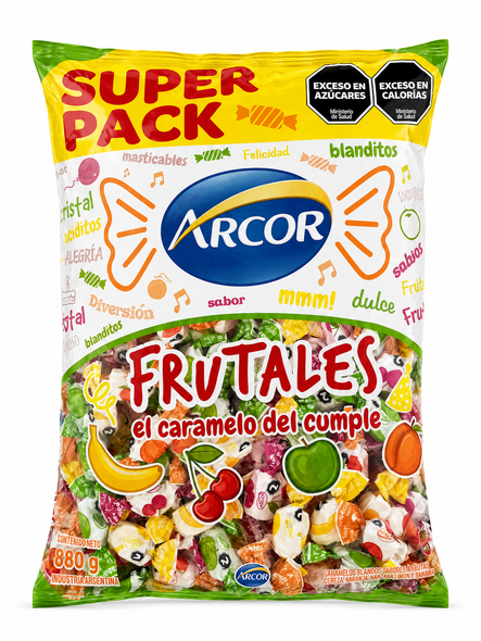 Arcor Assorted Fruity Soft Candies Super Pack, 880 g / 31.04 oz