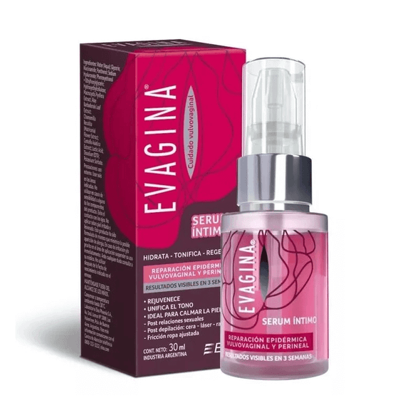 Evagina Intimate Serum for Vulvovaginal and Perineal Epidermal Repair, 30 ml / 1.01 fl oz