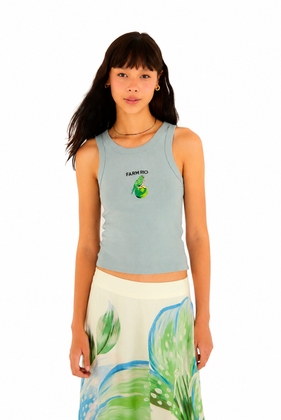 Farm Rio Papacoco Ribbed Cotton Tank Top for Women