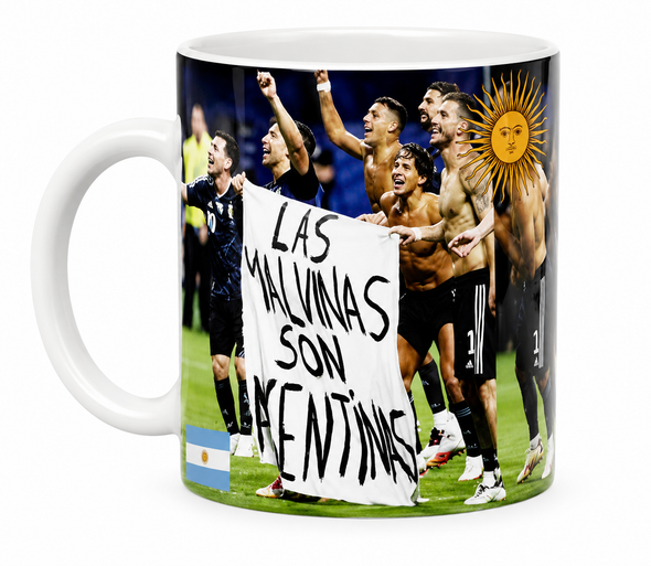 Ceramic Mug Argentina "Las Malvinas Son Argentinas" World Cup 2026 Design
