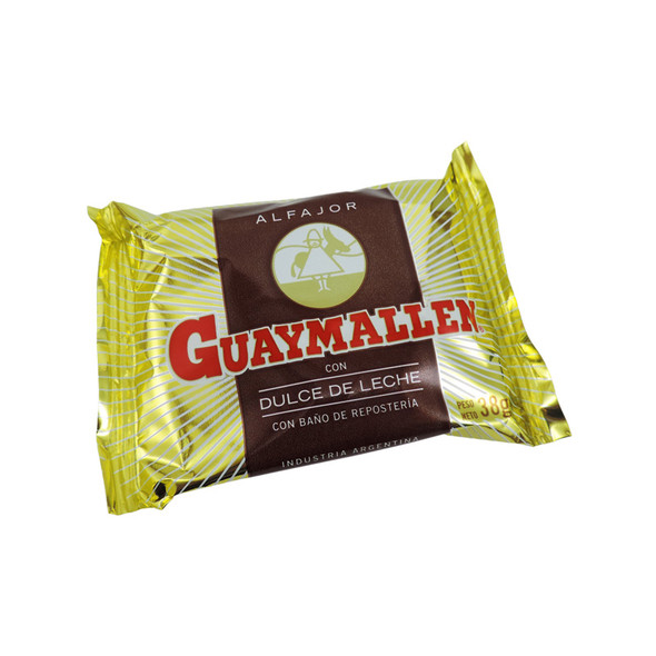 Guaymallen Alfajor Chocolate with Dulce de Leche, 38 g / 1.3 oz (pack of 12)