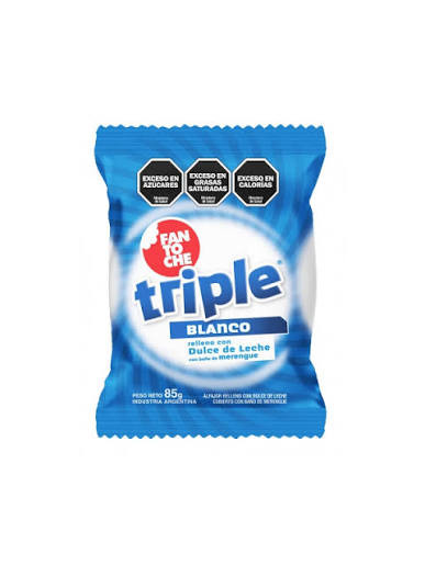 Fantoche Triple White Alfajores Filled with Dulce de Leche, 85 g / 3.0 oz (box of 12)