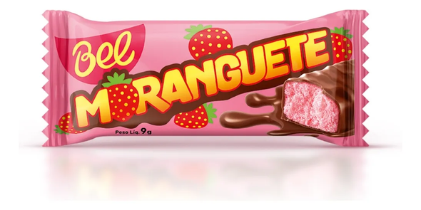 Moranguete Chocolate Strawberry Bonbons Box, 108 g / 3.80 oz