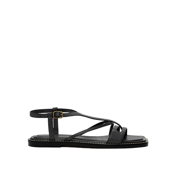 Lierne Brazilian Leather Flat Sandals for Women