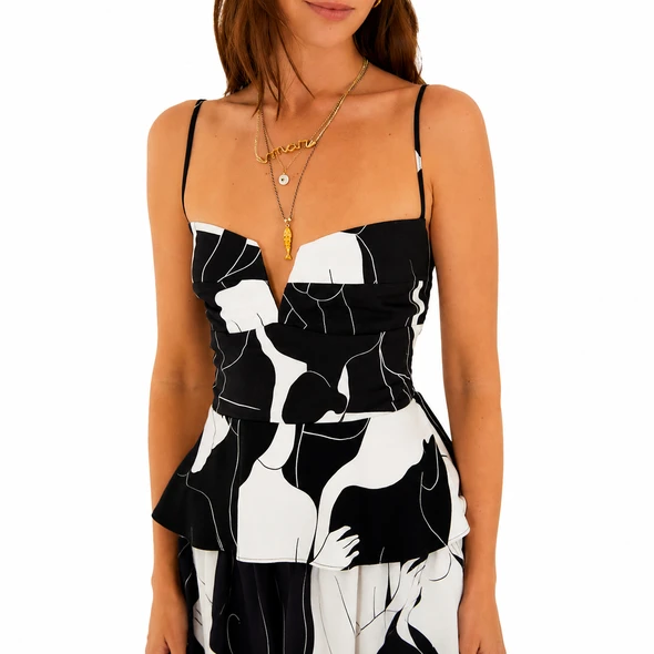 Blusa Estampada Banho De Lua – Women’s Printed Blouse