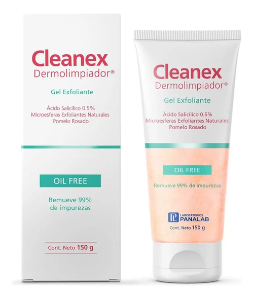 Cleanex Oil Free Exfoliating Facial Cleansing Gel with Salicylic Acid & Pink Grapefruit, 150 ml / 5.07 fl oz