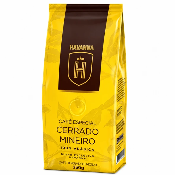 Havanna Specialty Ground Coffee Cerrado Mineiro, 100% Arabica, Light Roast, 250 g / 8.82 oz