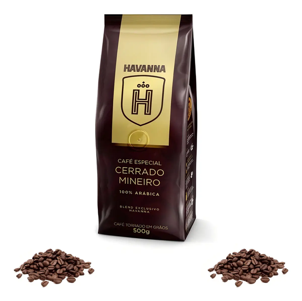 Havanna Specialty Whole Bean Coffee Cerrado Mineiro, 100% Arabica, Medium Roast, 500 g / 17.64 oz